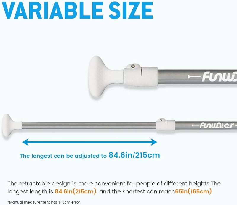 FunWater SUP Paddles - Adjustable Stand Up Paddle 3 Piece Floating Alloy Portable Paddle Board Paddles - Lightweight & Floating oars - Durable and Packable - Efficient Padding - Image 3